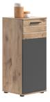 Badstandschrank Nox Oak & Balsat Grau Grau - Holzwerkstoff - 37 x 87 x 34 cm