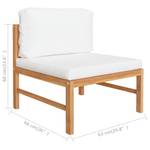 Salon de jardin (lot de 3) 3011651-2 Blanc - Bois manufacturé - Bois/Imitation - 66 x 60 x 66 cm