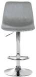 Tabouret de bar Divo Lot de 2 Gris