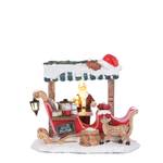 Miniature Santa's Hot Cacao Blanc - Pierre - 9 x 11 x 13 cm