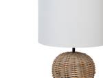 Tischlampen FURELOS Blau - Braun - Weiß - Rattan - 30 x 49 x 30 cm