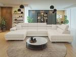 Ecksofa Torezio Bis Cord Beige - Ecke davorstehend rechts