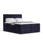 Premium Boxspringbett Jodan Magic Velvet Marineblau - Breite: 202 cm