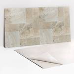 Selbstklebendes Wandpaneel Stein Beige - Kunststoff - 100 x 50 x 50 cm