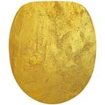 WC Sitz mit Absenkautomatik Gold Gold - Holzwerkstoff - 38 x 6 x 47 cm