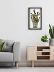 3D-Collage-Bild Kaktus der in Vase