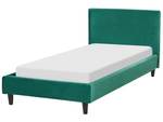 Lit double FITOU Vert foncé - Vert - Largeur : 100 cm