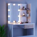 Coiffeuse Dekos avec banc et LED 70 x 141 x 35 cm