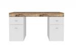 Schreibtisch Cristiano Weiß - Holzwerkstoff - 60 x 75 x 130 cm