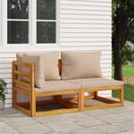 Gartensofa-Set 3028500-7 (2-teilig) Taupe