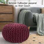 Pouf Sitzpouf Bodenkissen Puff Hocker Bordeaux