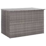Outdoor Aufbewahrungsbox Grau - Metall - Polyrattan - 150 x 100 x 150 cm