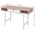 vidaXL Schreibtisch 1 mit Eich Schublade