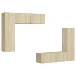 TV-Schrank 4er Set D271 Braun - Holzwerkstoff - 30 x 110 x 31 cm