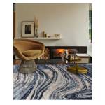 Tapis de salon moderne TOSCANIA Bleu - 200 x 300 cm