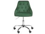 Chaise de bureau PARRISH Noir - Vert émeraude - Vert - Argenté