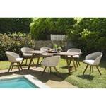 Salon de jardin en acacia 6/8 personnes Marron - Bois massif - Bois/Imitation - 90 x 73 x 220 cm