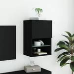 TV-Schrank mit LED-Leuchten D554 Schwarz