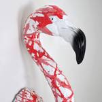 Harz-Skulptur Flamingo 22 x 58 x 24 cm