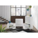 Commode Loft Blanc - Bois manufacturé - Matière plastique - 40 x 80 x 80 cm