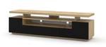 Fernsehtisch EVA LED 180x42x51 Schwarz - Braun - Holzwerkstoff - Kunststoff - 180 x 51 x 42 cm