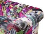 3-Sitzer Sofa CHESTERFIELD Grau - Grün - Hellgrün - Multicolor - Pink - Violett - 200 x 71 x 96 cm