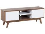 Meuble TV ROCHESTER Marron - Blanc - Bois manufacturé - 142 x 53 x 40 cm