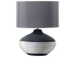 Tischlampen LIMA Grau - Silber - Porzellan - 34 x 42 x 34 cm