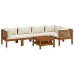 Garten-Lounge-Set (6-teilig) 3011497-16 Weiß - Massivholz - Holzart/Dekor - 65 x 35 x 65 cm