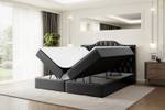 Boxspringbett VILA-1 Hochglanz Schwarz - Breite: 160 cm - H3