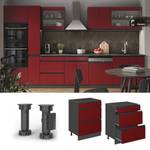 Meuble cuisine R-Line 39762 Anthracite - Rouge