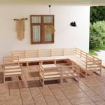 Garten-Lounge-Set (13-teilig) 3009713-1 Braun - Massivholz - Holzart/Dekor - 70 x 30 x 70 cm