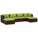 Garten-Lounge-Set (6-teilig) 3013633-1 Braun - Grün