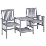 Bistro Set K205 Grau - Massivholz