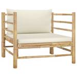Garten-Lounge-Set (5-teilig) 3009675-9 Weiß - Bambus - 70 x 30 x 65 cm