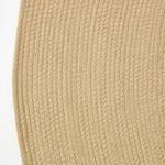 Handgewebter geflochtener Teppich Beige - 150 x 150 cm