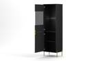 Vitrinenschrank DIAMO SC54 2D Schwarz