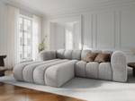 modulares Ecksofa LUPINE 3 Sitzplätze Hellgrau