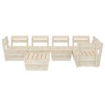 Mobilier de jardin Beige - Bois massif - Bois/Imitation - 60 x 30 x 60 cm