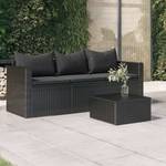 3-Sitzer Gartensofa 3029482 Schwarz