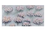 Acrylbild handgemalt Wie auf Wolken Blau - Grau - Massivholz - Textil - 120 x 60 x 4 cm