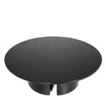 Table basse Cep Noir - En partie en bois massif - 110 x 36 x 110 cm