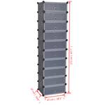 Schuh-Organizer 295264 Schwarz - Weiß