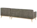 Ecksofa SIMOS Braun - Grün - Naturfaser - 264 x 80 x 159 cm