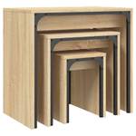 Couchtische 3er Set D749 Braun - Holzwerkstoff - 35 x 56 x 60 cm