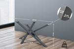 pieds de table Jimmy Gris - 120 x 70 cm