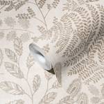 Tapete Floral Blätter Creme Gold Beige Beige