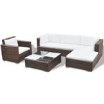 Gartenmöbel-Set Braun - Polyrattan - 74 x 31 x 74 cm