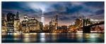 Glasbild Sonnenaufgang 眉ber Manhattan