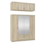 FURNIX Schrank Eliza 4D Sonoma Eiche Hell - Eiche Sonoma Dekor